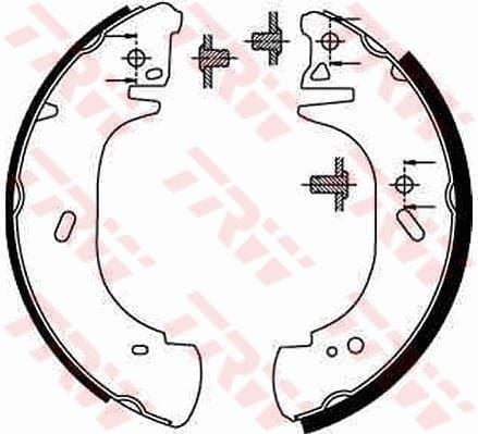 ARKA PABUÇ BALATA TRANSİT T12 2.0-2.5DI-2.5TD 91-98 254x52 GS8629 7132050