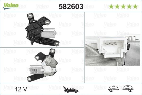 ARKA SİLECEK MOTORU PUEGEOT P307 03>09 CITROEN C2 03>12 C3 02>10 C4 04>11
