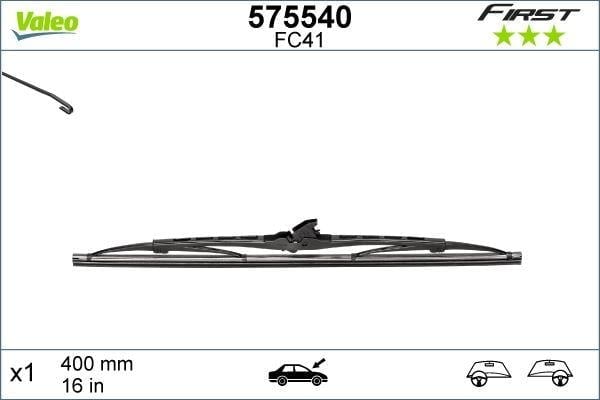 ARKA SİLECEK SÜPÜRGESİ 400mm NORMAL TİP FİRST ÜNİVERSAL