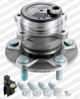 ARKA TEKER PORYASI RULMANLI FOCUS C-MAX 07>11 -FOCUS II 04>11 ABS Lİ 5 BİJON SENSOR DAHIL CIVATALI