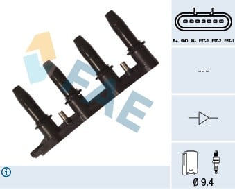ATEŞLEME BOBİNİ INSIGNIA A-ASTRA J-CORSA E-ZAFIRA-MOKKA-AVEO-CRUZE 1.6 A16XER-A16LET-B16LES-A18XER