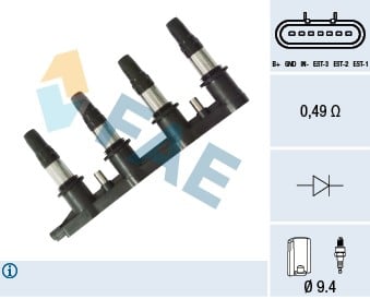 ATEŞLEME BOBİNİ INSIGNIA A-ASTRA J-CORSA E-ZAFIRA-MOKKA-AVEO-CRUZE 1.6 A16XER-A16LET-B16LES-A18XER
