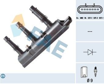 ATEŞLEME BOBİNİ OPEL CORSA D 1.0 10>14 A10XEP-Z10XEP