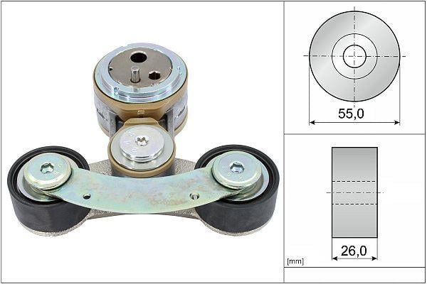 Aux Tensioner FEAD Single 208