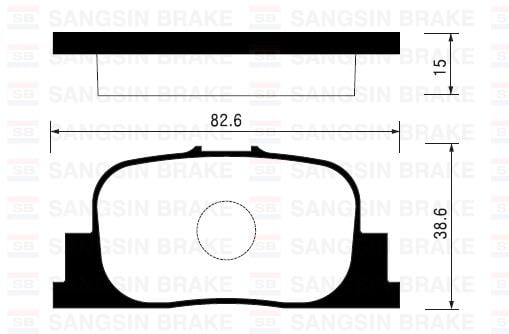 BALATA ARKA DİSK LEXUS ES 3.0 00-01 TOYOTA CAMRY 3.0 98-01 GDB3278