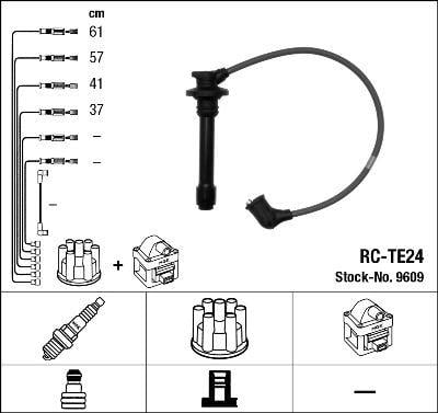 BUJİ KABLOSU TOYOTA COROLLA 1.6L 4A-F AE92 KARBÜRATÖRLÜ 88-92 RC-TE24