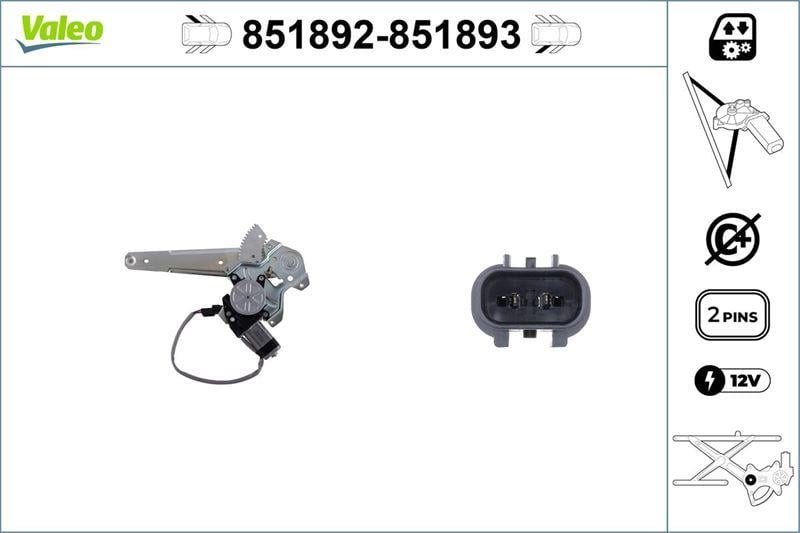 CAM MEKANİZMASI ARKA SOL HYUNDAI GETZ 02>10 CAM MEKANİZMASI BİNEK