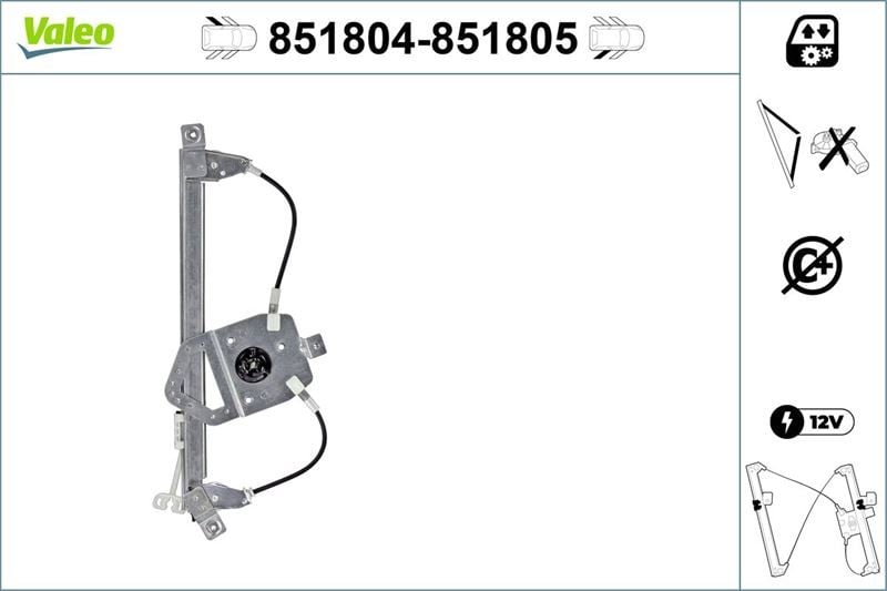CAM MEKANİZMASI ARKA SOL Renault CLIO II - III - IV