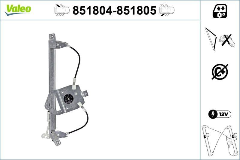 CAM MEKANİZMASI ARKA SOL Renault CLIO II - III - IV
