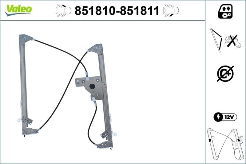 CAM MEKANİZMASI ÖN SOL CITROEN C4 Grand PicassoII
