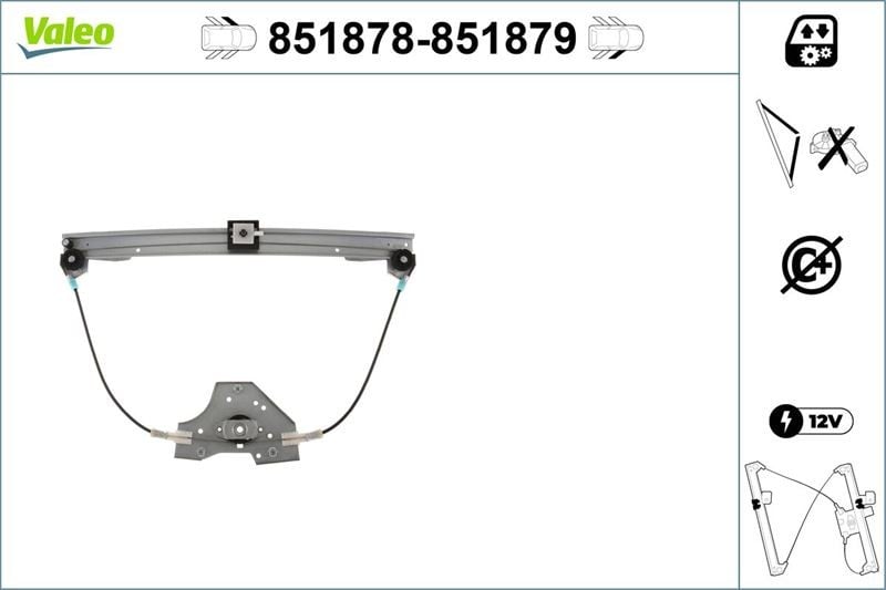 CAM MEKANİZMASI ÖN SOL RENAULT CLIO II 98>08 CAM MEKANİZMASI BİNEK