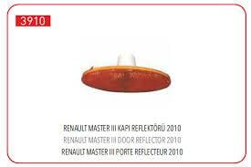 ÇAMURLUK SİNYALİ RENAULT MASTER III 10> OPEL MOVANO B 10> KAPI REFLEKTÖRÜ
