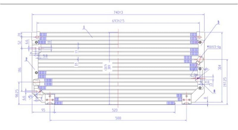 CLIMA KONDENSERİ COROLLA 1.6İ 97 > 740x318x22