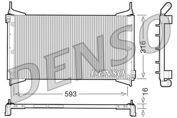 CONDENSER. AİR CONDİTİONİNG FIAT BRAVA 95-02