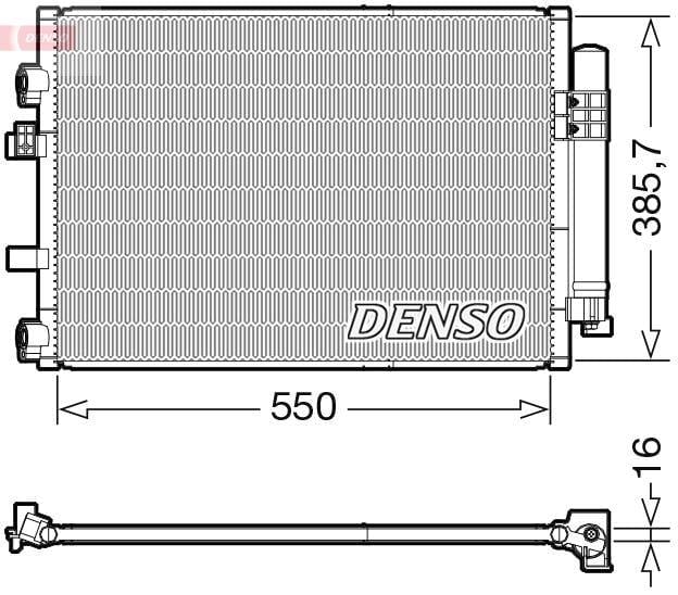 CONDENSER. AİR CONDİTİONİNG FORD C-MAX II 10-