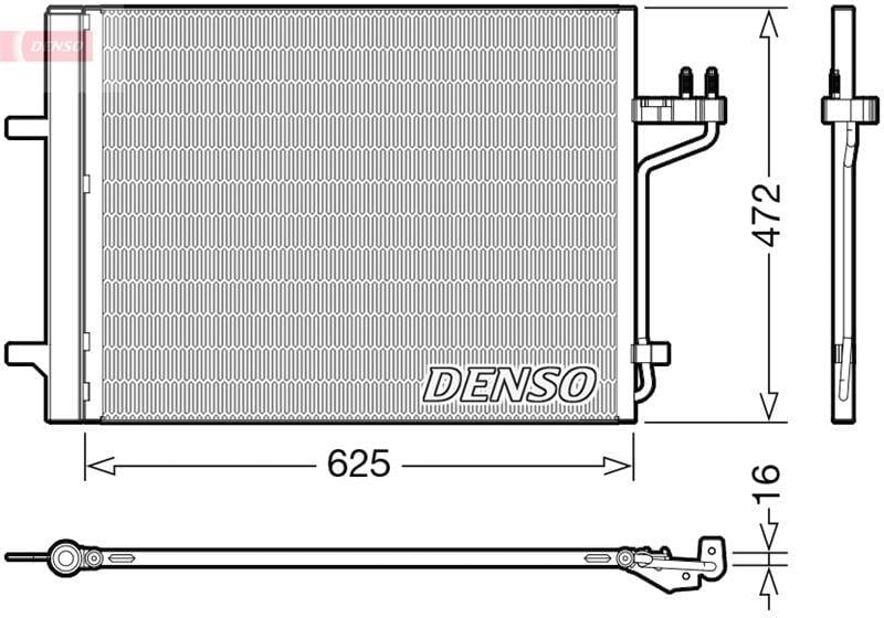 CONDENSER. AİR CONDİTİONİNG FORD KUGA II 12-