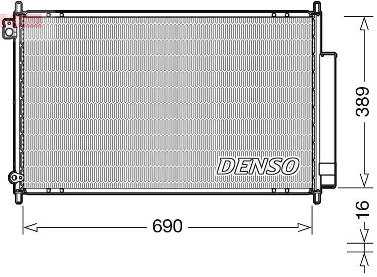 CONDENSER. AİR CONDİTİONİNG HONDA ACCORD VII 03-08