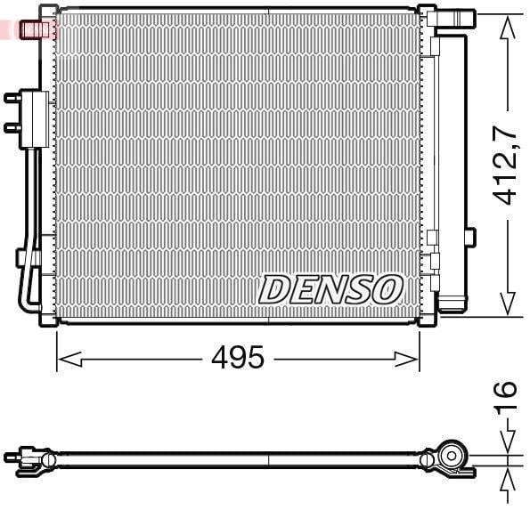 CONDENSER. AİR CONDİTİONİNG HYUNDAI GRAND SANTA F III 13-