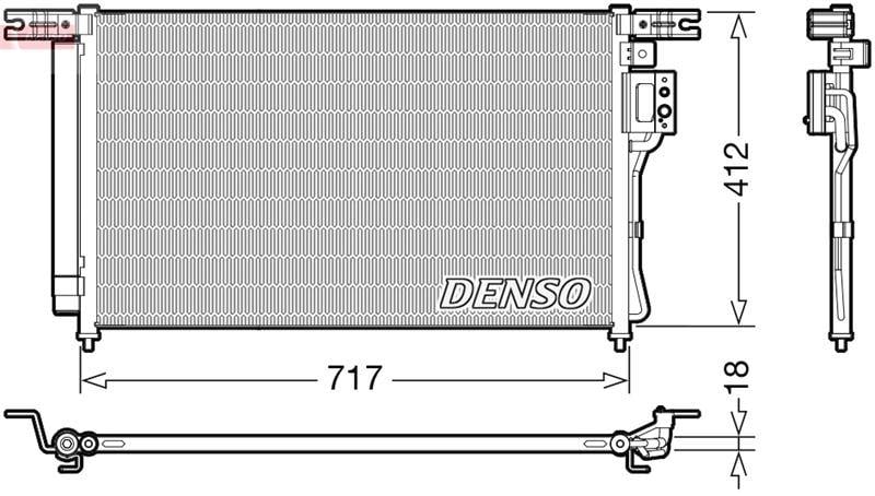 CONDENSER. AİR CONDİTİONİNG HYUNDAI SANTA F II 06-13