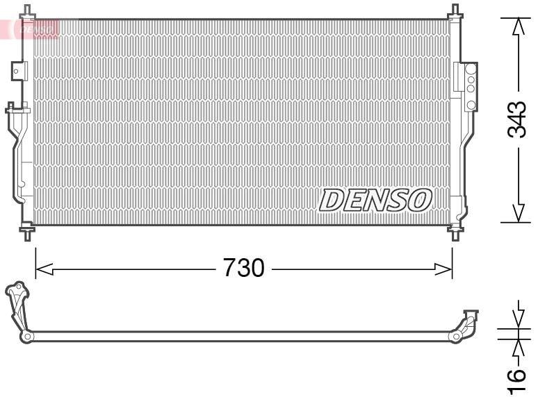 CONDENSER. AİR CONDİTİONİNG NISSAN ALMERA CLASSİC 06-