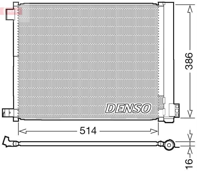 CONDENSER. AİR CONDİTİONİNG NISSAN MICRA IV K13 10-