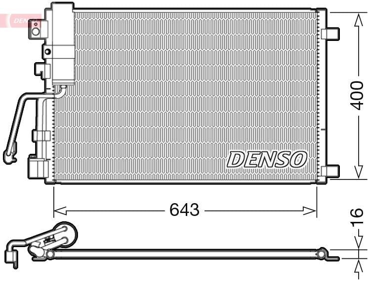 CONDENSER. AİR CONDİTİONİNG NISSAN QASHQAI I 2 07-13