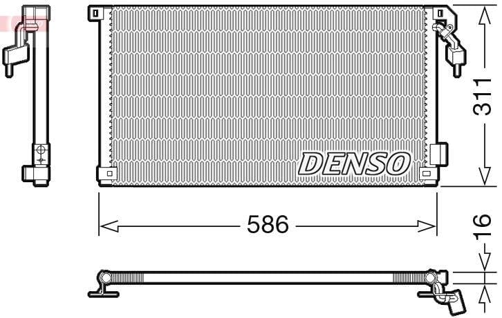 CONDENSER. AİR CONDİTİONİNG PEUGEOT 106 II 96-04
