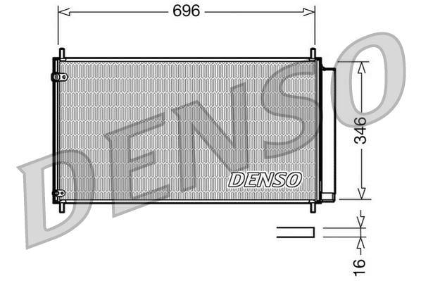 CONDENSER. AİR CONDİTİONİNG TOYOTA AURIS E15 06-12