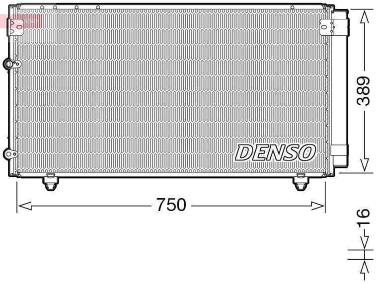 CONDENSER. AİR CONDİTİONİNG TOYOTA AVENSIS VERSO 01-09