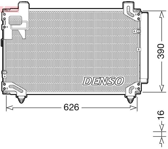 CONDENSER. AİR CONDİTİONİNG TOYOTA AVENSIS 03-09