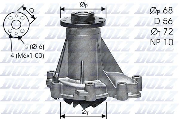 DEVIRDAIM POMPASI MERCEDES OM601>OM606 W124 S124 W202 S202 W210 S210 W140 W463