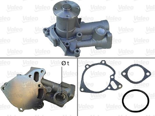 DEVİRDAİM SU POMPASI HYUNDAI H100 2.5L PANELVAN 94-05 / MITSUBISHI L200 2.5L 86-98 / L300 2.5L PANEL VAN 86-98 / PAJERO 2.5L 88-91