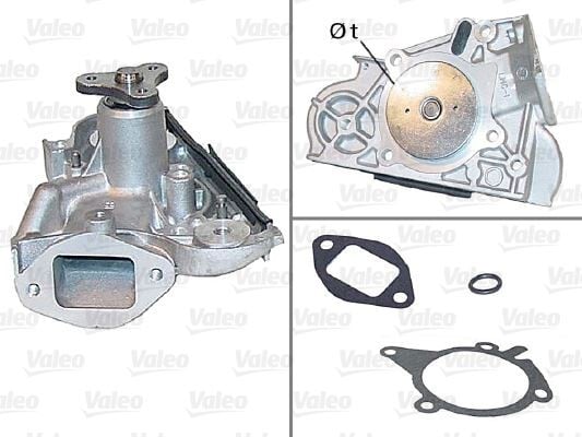 DEVİRDAİM SU POMPASI MAZDA MX-5 1.6L B64F 8AN1 90-98 / KIA CARENS 1.6L GA6D 02-> / SHUMA 1.5L B5 96- 01 / CAPITAL 1.5L B6 DOHC EGI 92-> / SEPHIA 1.5L B6 DOHC EGI 92->