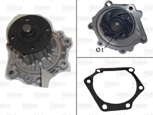 DEVİRDAİM SU POMPASI TOYOTA HILUX 2.4L 2L LN85 LN145 90-04 / 2.4L 2L-T LN105 4x4 93-04 / 2.8L 3L LN1 06 4x4 88-94 / HIACE 2.4L 2L LH112 LH114 89->