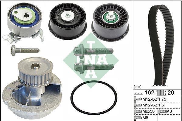 DEVİRDAİMLİ EKSANTRİK GERGİ KİTİ 162x200 ASTRA G 1.4 1.6 16V 98-05 VECTRA C 1.6 CORSA C 1.4 1.6