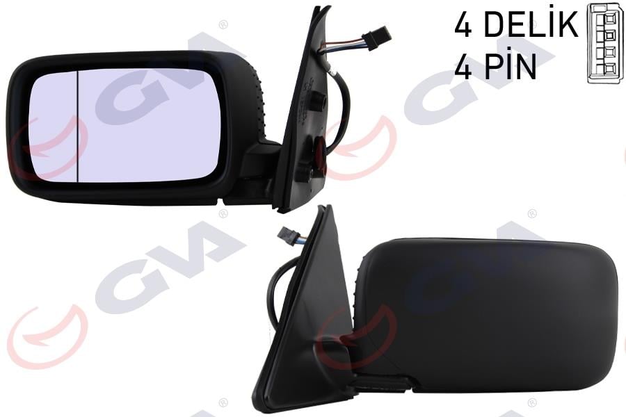 DIS DIKIZ AYNASI ELEKTIRIKLI ISITMALI MAVI CAM SAG BMW E36 SEDAN 92>98