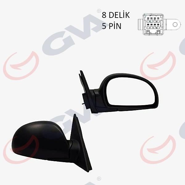 DIŞ DİKİZ AYNASI SAĞ ACCENT 03> ELEKTRİKLİ ISITMALI KONVEKS 5 FİŞ VM-449EHR