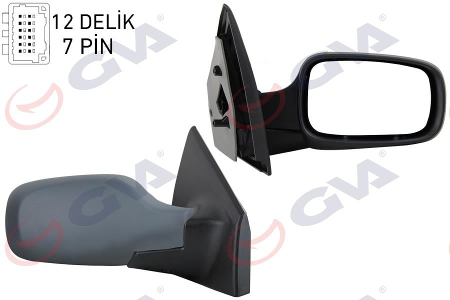DIŞ DİKİZ AYNASI SAĞ CLIO 06> ELEKTRİKLİ ISITMALI ASTARLI SENSÖRLÜ KONVEKS 7 FİŞ VM-6136EHPSR