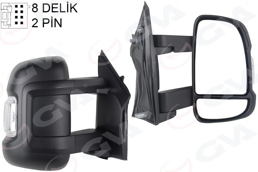 DIŞ DİKİZ AYNASI SAĞ DUCATO-BOXER-JUMPER 06> MEKANİK SİNYALLİ ORTA UZUN KOL KONVEKS VM-6202R