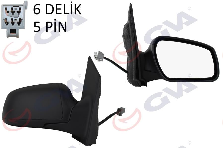 DIŞ DİKİZ AYNASI SAĞ FORD FOCUS 04> ELEKTRİKLİ ISITMALI ALT AYDINLATMALI 5PİN 5 FİŞ VM-301EHR