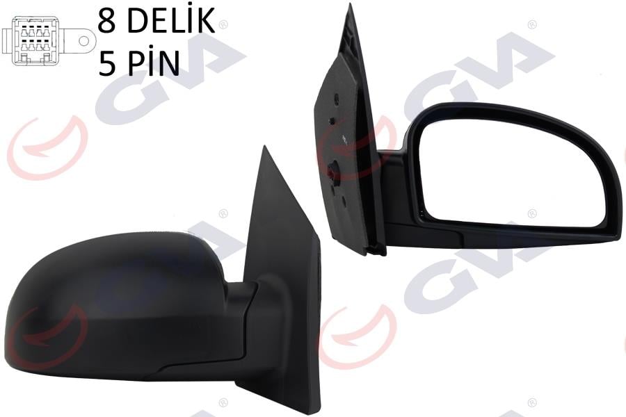 DIŞ DİKİZ AYNASI SAĞ GETZ 02> ELEKTRİKLİ ISITMALI KONVEKS 5 FİŞ VM-452EHR
