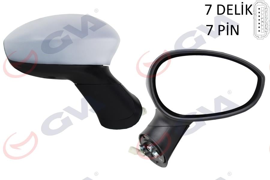 DIŞ DİKİZ AYNASI SAĞ GRANDE PUNTO 06>LINEA 07> ELEKTRİKLİ ISITMALI ASTARLI KONVEKS 7 FİŞ VM-6156EHPSR