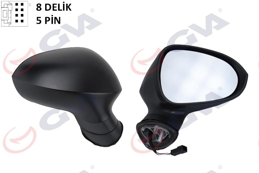 DIŞ DİKİZ AYNASI SAĞ IBIZA 08> ELEKTRİKLİ ISITMALI KONVEKS ASTARLI 5 FİŞ VM-364EHPR