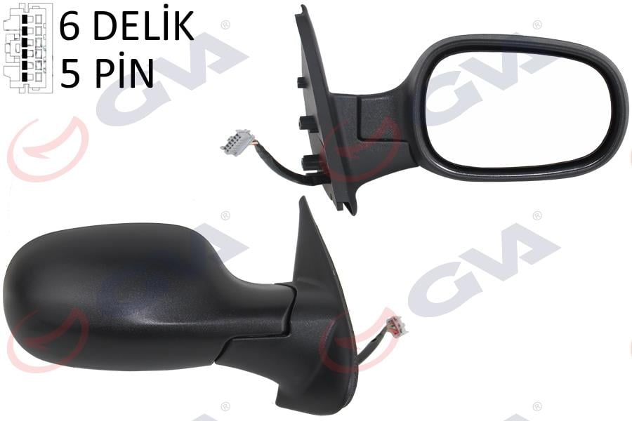 DIŞ DİKİZ AYNASI SAĞ MICRA 03> ELEKTRİKLİ ISITMALI KONVEKS 5 FİŞ VM-222 EHR