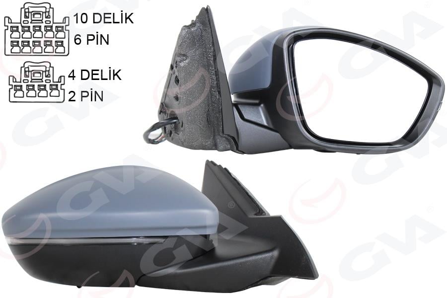 DIŞ DİKİZ AYNASI SAĞ MOKKA CROSS 21> ELEKTRİKLİ ISITMALI