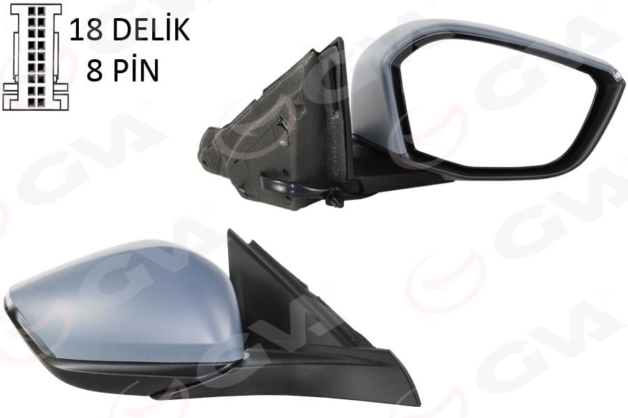 DIŞ DİKİZ AYNASI SAĞ OPEL ASTRA L 22> PEUGEOT P308 22> MANUEL KATLANIR