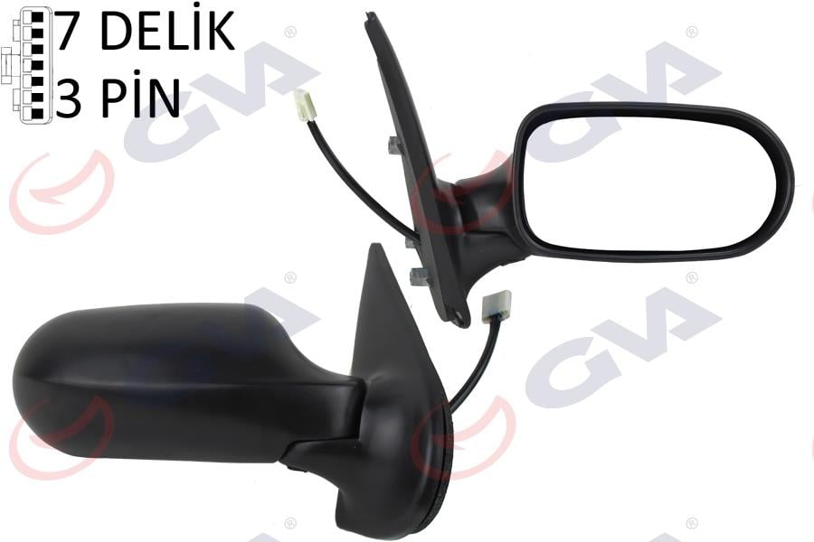 DIŞ DİKİZ AYNASI SAĞ PALIO WEEKEND 02>ALBEA 05> ELEKTRİKLİ ALÜMİNYUM AYAKLI KONVEKS