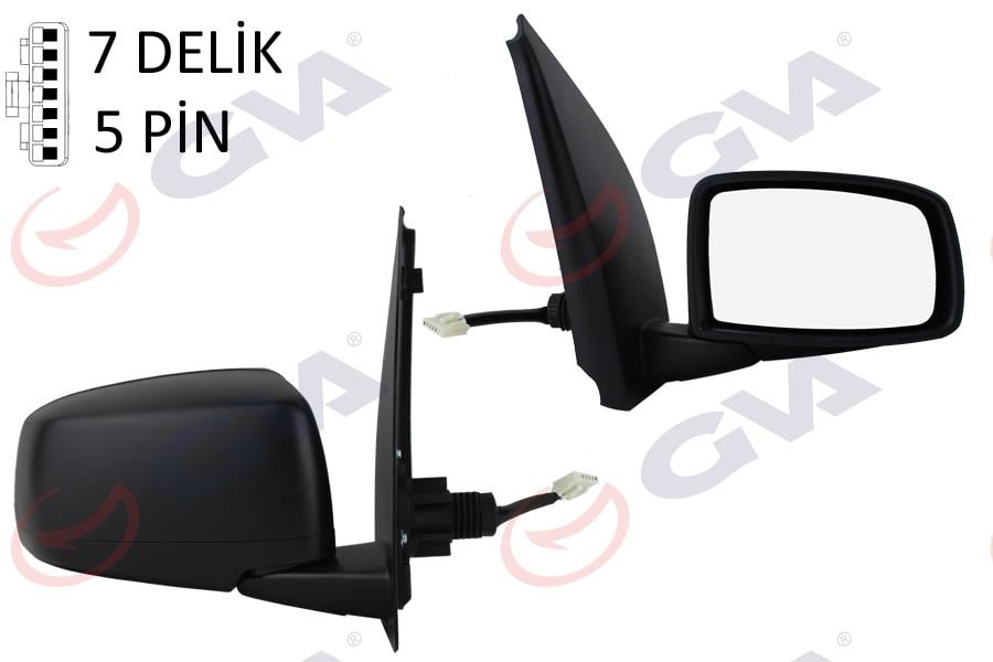 DIŞ DİKİZ AYNASI SAĞ PANDA 03> ELEKTRİKLİ ISITMALI KONVEKS 5 FİŞ VM-663EHR
