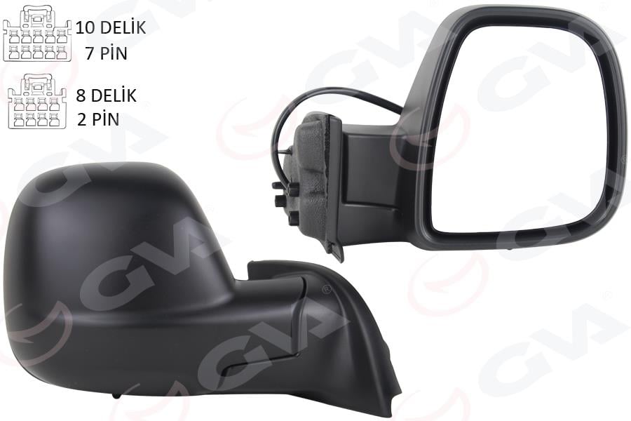 DIŞ DİKİZ AYNASI SAĞ RIFTER-BERLINGO 2019>COMBO-PROACE CITY 19> ELEKTRİKLİ DESENLİ REZİSTANSLI OTOMATİK AÇMA KAPAMA
