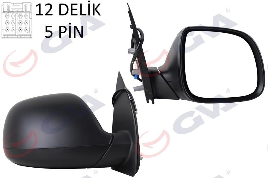 DIŞ DİKİZ AYNASI SAĞ TRANSPORTER T6 CARAVELLE 10> ELEKTRİKLİ ISITMALI KONVEKS 5 FİŞ VM-6196EHR